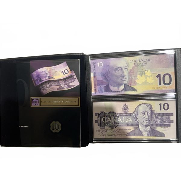 Bank of Canada Lasting Impressions $10 Note Set