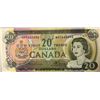 Image 1 : 1954 Bank of Canada 20 Dollar Note, Queen Elizabeth II, WH7665090