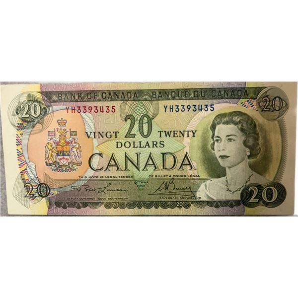 1954 Canadian $20 Banknote, Devastated Series, H43343155