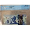 Image 1 : 2013 Canada $5 Banknote CCCS UNC-67 Repeater Serial INR7591759