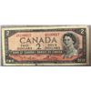Image 1 : 1954 Canada $2 Banknote – Devil's Face, Queen Elizabeth II
