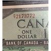 Image 2 : 1954 Canada $1 Banknote Beattie-Rasminsky Serial 2173772
