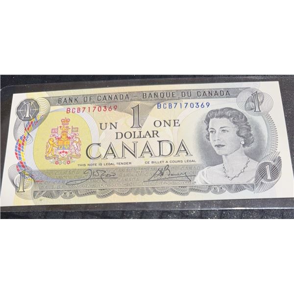 1973 Canada One Dollar Banknote, BCB7170369
