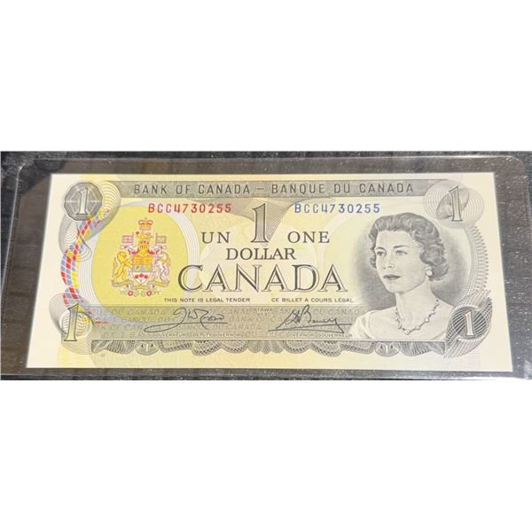 1973 Bank of Canada $1 Dollar Bill BCU4730255