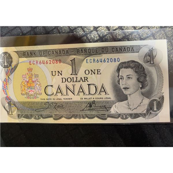 1973 Bank of Canada $1 Bill Serial EGR6462080