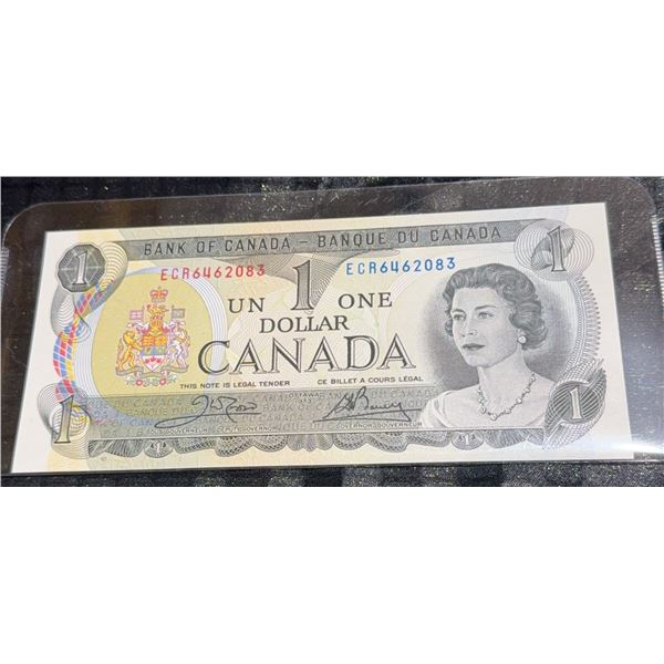 1973 Bank of Canada $1 Dollar Note ECR6462083