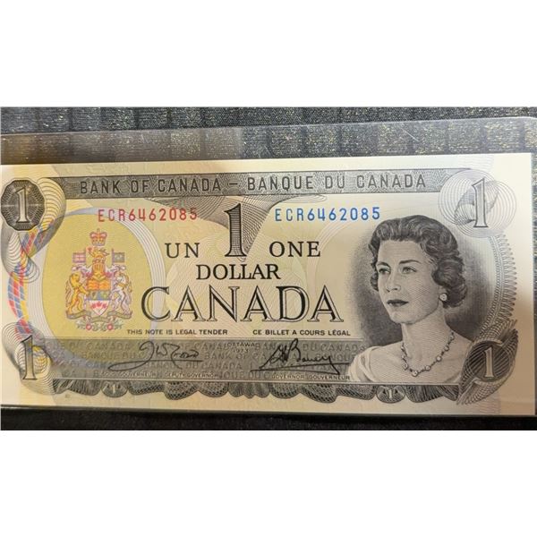 1973 Bank of Canada $1 Dollar Bill ECR6462085