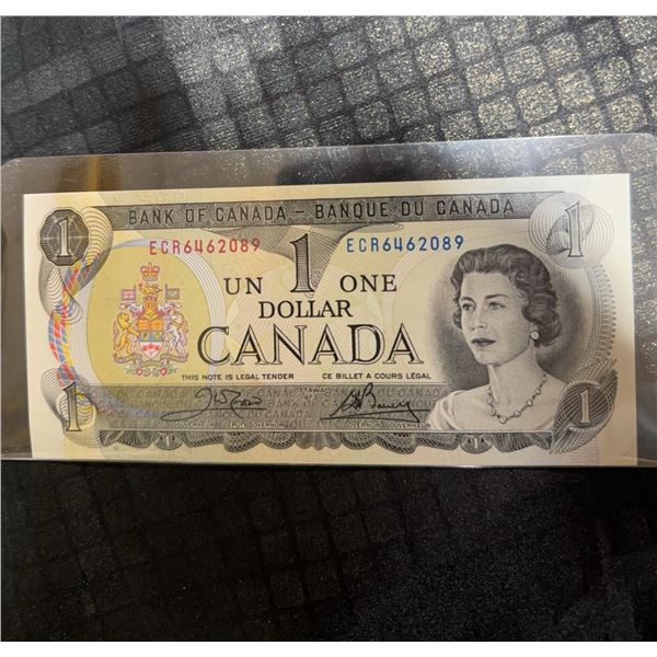 1973 Bank of Canada $1 Banknote ECR6462089