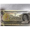 Image 2 : Run of 7 Sequential 1954 Canadian $1 Banknotes