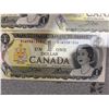 Image 8 : Run of 7 Sequential 1954 Canadian $1 Banknotes