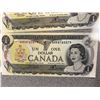 Image 11 : Consecutive 1973 Canada $1 Banknotes, Lot of 11, AMK8765070–AMK8765079