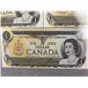Image 4 : 1954 Canada $1 Banknotes, Consecutive Serial Numbers, Set of Three