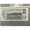 Image 7 : Bank of Canada $1 Notes 1973 Consecutive AMV1100410-412 UNC