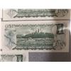 Image 10 : 5 Sequential 1954 Canadian $1 Banknotes Uncirculated