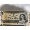 Image 2 : Sequential 1954 Canada $1 Notes, 9 Uncirculated, ECL1947111-ECL1947123