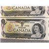 Image 10 : Consecutive 1973 Bank of Canada $1 Notes - Lot of 10