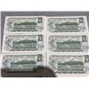 Image 13 : 1967 Canada $1 Consecutive Uncut Sheet AMK8765090-099 UNC