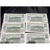Image 13 : Consecutive 1954 Bank of Canada $1 Notes, Lot of 10 UNC