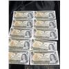 Image 1 : Consecutive 1954 Bank of Canada $1 Notes, Lot of 10 UNC