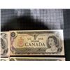 Image 3 : Consecutive 1954 Bank of Canada $1 Notes, Lot of 10 UNC