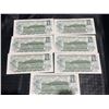 Image 9 : 1967 Centennial Canada $1 Notes, Consecutive Serial Numbers, Lot of 7