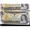 Image 10 : Consecutive 1954 Series Canadian $1 Banknotes (AMK8765050–AMK8765059)