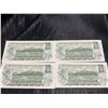 Image 6 : Consecutive 1954 Canada $1 Notes, 4-Piece Sequential Set