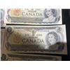 Image 7 : 16 Bank of Canada $1 Bills 1954 Consecutive Pairs
