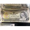 Image 10 : 14 Canadian $1 Banknotes, 1954-1967, Queen Elizabeth II