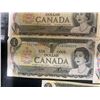 Image 8 : 14 Canadian $1 Banknotes, 1954-1967, Queen Elizabeth II
