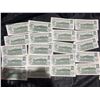Image 10 : 20 Canada One Dollar Bills, 1973 Series, Elizabeth II