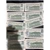 Image 11 : 20 Canada One Dollar Bills, 1973 Series, Elizabeth II