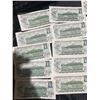 Image 12 : 20 Canada One Dollar Bills, 1973 Series, Elizabeth II