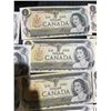 Image 4 : 20 Canada One Dollar Bills, 1973 Series, Elizabeth II