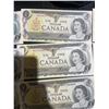 Image 6 : 20 Canada One Dollar Bills, 1973 Series, Elizabeth II