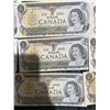Image 7 : 20 Canada One Dollar Bills, 1973 Series, Elizabeth II