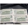 Image 12 : 10 Consecutive 1954 Canadian $1 Bills UNC BFGU835920-BFGU835929