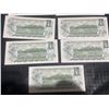 Image 13 : 10 Consecutive 1954 Canadian $1 Bills UNC BFGU835920-BFGU835929