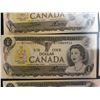 Image 4 : 10 Consecutive 1954 Canadian $1 Bills UNC BFGU835920-BFGU835929