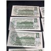 Image 9 : 18 Canadian $1 Banknotes, 1954 Series, Queen Elizabeth II