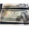 Image 3 : 12 Bank of Canada $1 Notes, 1954 Series, Mixed Serial Numbers