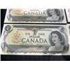 Image 11 : 13 Canada $1 Banknotes 1973 Queen Elizabeth II Consecutive Serial Numbers