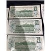 Image 17 : 13 Canada $1 Banknotes 1973 Queen Elizabeth II Consecutive Serial Numbers