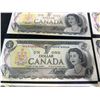 Image 8 : 13 Canada $1 Banknotes 1973 Queen Elizabeth II Consecutive Serial Numbers