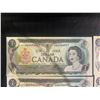 Image 2 : Consecutive 1973 Canadian $1 Bills, Lot of 4