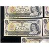 Image 6 : 7 Canadian $1 Banknotes, 1973, Serial Numbers ECM8059614–17, BAJ6693391–93