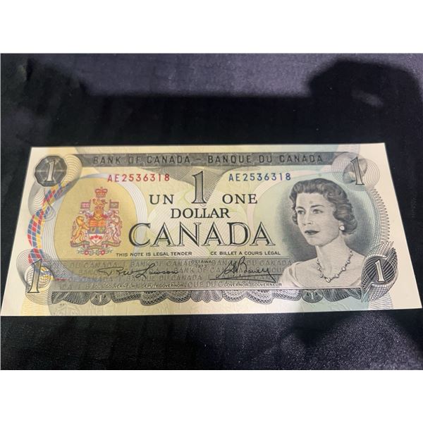 1967 Bank of Canada $1 Bill Centennial Note Serial AE2536318