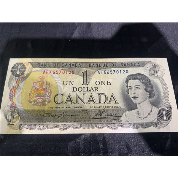 1954 Canadian $1 Banknote, Devil's Face Variety, AFK6570120