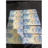 Image 1 : 10 Canada $5 Polymer Banknotes, Hockey Theme, Sequential Serial Numbers