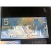 Image 3 : Consecutive Canadian $5 Polymer Banknotes HNK5226863-HNK5226865